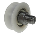ALJO - Nylon Door Hanger Wheel ( Curved Track ) M12 Concentric Pin Detail Page